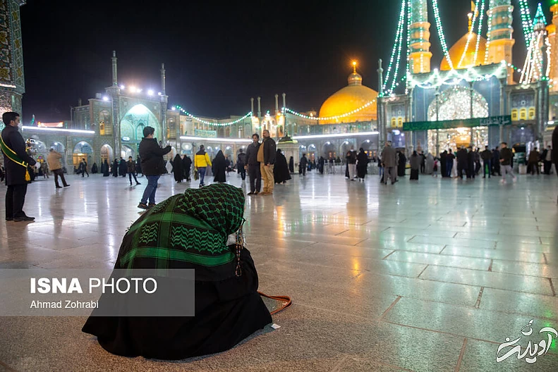 (تصاویر) شب آرزو‌ها در حرم حضرت فاطمه معصومه(س)